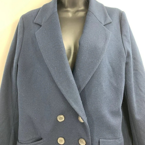Zara Women's Wool Blend 3 Button Long Sleeve Notch Lapel Twill Jacket Size M - Picture 4 of 11